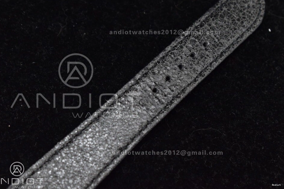 Strap Bay on Bezel DLC Best A2824 Edition Black Leather 1:1 ZF Dark V5 Heritage Distressed Black 0116